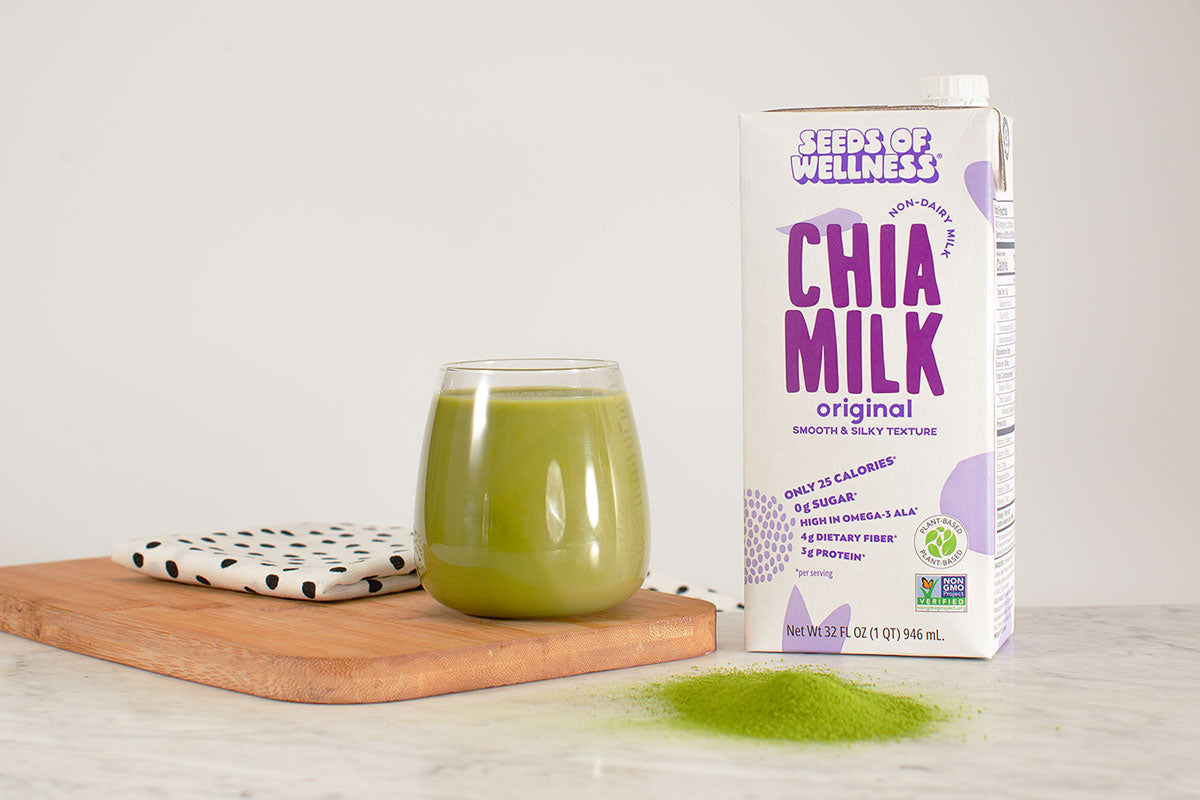 Chia Milk Matcha Latte