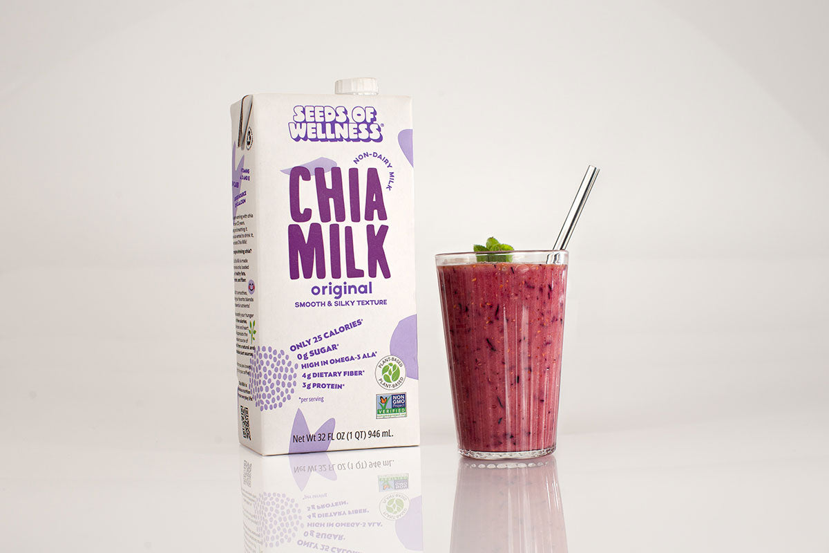 Berry Bliss Chia Milk Smoothie